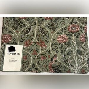 Morris & Co Seasons By May Placemats set of four 13” x 19” 100% cotton